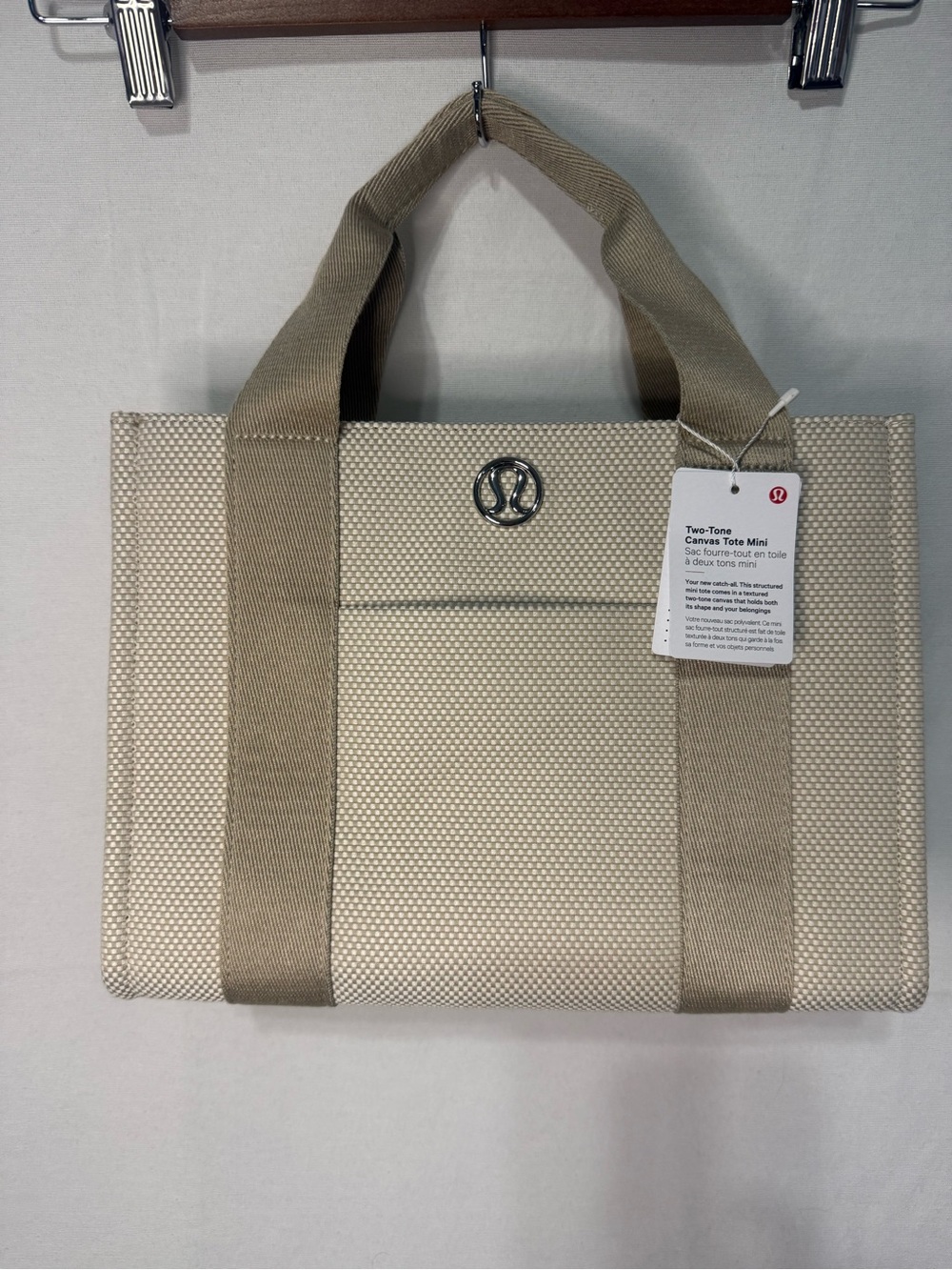 NWT Lululemon Two Tone Canvas Tote Mini